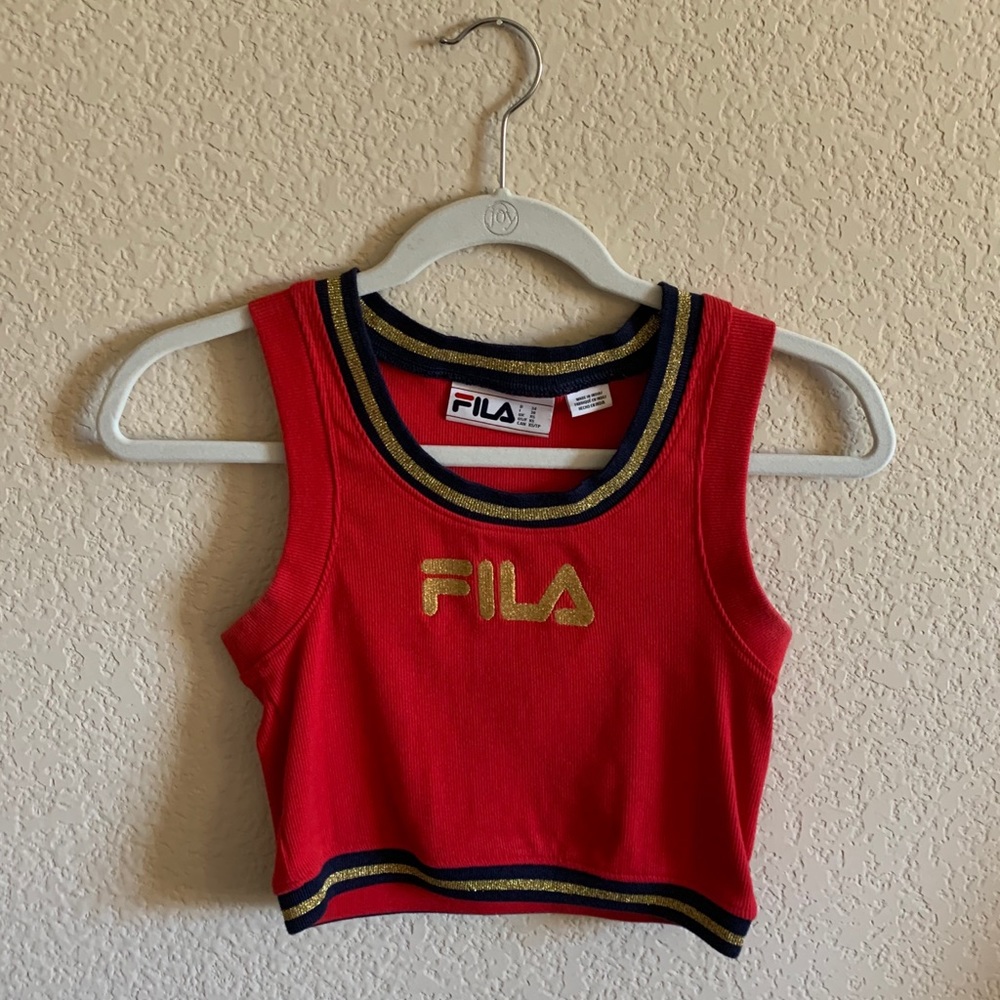 Fila red tank top